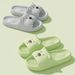 EVA Unisex Cute Bear Cartoon Home Comfortable Soft Indoor Slippers_vogvips.com