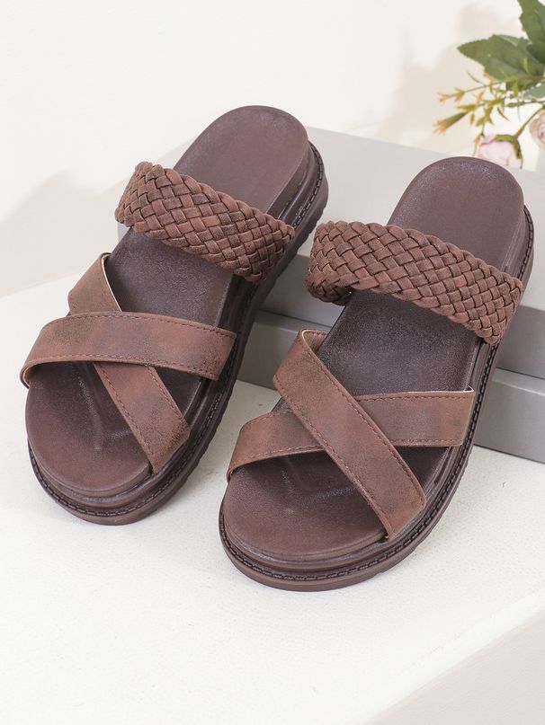 Big Size Women's Shoes New Thick Sole Casual Flip-flops Women_vogvips.com