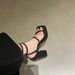 2023 New Summer High Heels Open Toe One Line Buckle Sandals Women Rose Red Thick Heel Thick Soled Waterproof Platform Roma Shoes_vogvips.com