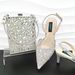 Women's pointed shoe bag simple hollow design thin with ankle chain chain dinner party commuting wear_vogvips.com