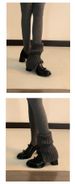 thick Heel Loafers Women's Velvet Warm Small Leather Shoes High Heels Women's_vogvips.com