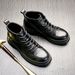 European Warm Series Bowei Genuine Leather Cowhide Soft Sole Men's British Work Round Toe Mid-top Lace-up Trendy Martin Boots_vogvips.com
