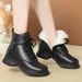 Midsole And British Soft Sole Short Boots, Thick Heel, Large Size, Side Zipper, Martin Boots For Women_vogvips.com