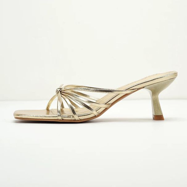2025 Summer New French Style Gold High For Women, Elegant Thin Strap Mid Heel Open Toe Sandals_vogvips.com
