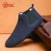 YRZL Winter Warm Men Indoor Home Slipper Thin Bottom Plush Cotton Casual Shoes Soft Sole Anti-slip Slippers Man_vogvips.com