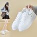 Little White Shoes Female Students Thick-soled Heightening Shoes Board Shoes Casual Shoes Street Shoes_vogvips.com