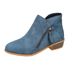 Winter Pointed Toe Ankle Boots For Women Side Zipper Low Heel Chunky Martin Boots Plus Size New Style Export_vogvips.com