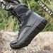 Second Hair Combat Boots Mountaineering Hiking Camping Tactical Boots Training Shoes Black_vogvips.com