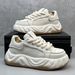 2025s Men's 2024 Autumn New Thick-Soled Loafers Height-Increasing Dad Shoes Fashion Casual Sneakers Trendy_vogvips.com