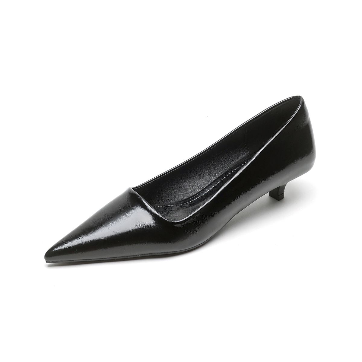 Not Tired Feet High Heels Women's Thin Heels French Commuter Work Shoes Light Mouth Single Shoes Women's Pointed Head_vogvips.com