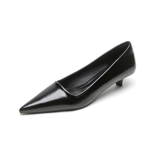 Not Tired Feet High Heels Women's Thin Heels French Commuter Work Shoes Light Mouth Single Shoes Women's Pointed Head_vogvips.com