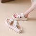 Summer Women's Shoes Small Size Parent-child Slippers Wide Feet One Word Cool Slippers Casual Fashion Beach Shoes Outer Shoes_vogvips.com