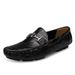 Cotton Hole Crocodile Pattern Large Size Embossed Lazy Beanie Shoes Men's Shoes_vogvips.com