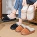 Shoes Winter Fleece Lined Thickened New Cross-Border Large Size Versatile Women's Short Boots Slip-On Cotton Slippers_vogvips.com
