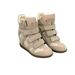 Women S High Top Casual Thick Bottom Heightening Magic Tape Sports Shoes Spring Season Comfortable Rubber Sole_vogvips.com