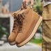 Men's Shoes Medium Top Martin Boots Leather Casual Platform Tooling Boots Retro Short Boots_vogvips.com