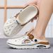 Summer Men Clogs Non-slip Thick-soled Casual Shoes Outerwear Beach Soft-soled Baotou Slippers Men's Slippers Sandals_vogvips.com