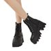 Women Ankle Boots Autumn Winter Short Boots Plus Size Thick Sole Chunky Heel Martin Autumn Winter Rivet Trendy Front Lace Up Side Zipper Short Boots_vogvips.com