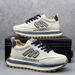 Men's Chunky Sole Retro Sneakers - Lightweight Breathable Walking Shoes For Men - Vintage Casual Athletic Shoes With Cushioned Comfort_vogvips.com