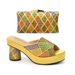 High heel bag with set rhinestone embellish color diamond shoe bag set_vogvips.com