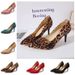 Spring Pointed Toe Stiletto High Heel Suede Single European And American Foreign Trade Large Size Slim Women S_vogvips.com