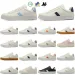 Designer Shoes Casual Walk Sports Sneakers For Mens Womens Leather Falt Skate Black White Red Trainers Campo Classic_vogvips.com