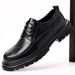 Black Leather Casual Business Formal Wear Young People Soft Soled Wedding Groom Derby Plus Size Men's Shoes 464748_vogvips.com