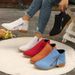 2025 New Short Side Zipper Square Heel Pointed Toe Women's Large Size Martin Boots_vogvips.com