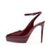 1233-2 Sexy One-Strap Closed-Toe Backless Heel Sandals For Women Summer New Pointed Toe Stiletto Waterproof Platform_vogvips.com