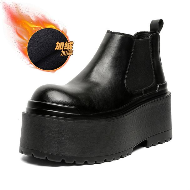Retro Tooling Martin Boots, Thick-soled And Sky-high, Lightweight And Comfortable Short Boots, Sleeve And One-pedal Tooling Boots._vogvips.com