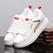 Unisex Classic Chunky Sole Platform Sneakers, Genuine Leather & Mesh Fashion Lace-Up Shoes For Men And Women, Flat & Height Increase Options_vogvips.com