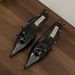 Buckle High Heeled Sandals For Women Fashion Retro Stiletto Heeled Sandals With Open Toe And Shallow Mouth High Heels_vogvips.com