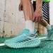 Mens Breathable Bounce Trail Running Shoes Anti-slip Cushioning Outdoor Thick Bottom Running Shoes Couple Sneakers_vogvips.com