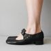Spring New Style Low Heel 40-43 Buckle Strap Shallow Mouth Single Shoes_vogvips.com