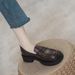 Genuine Soft Thick-soled Loafers For Women, 2025 Spring And Autumn New British Small Leather Shoes, Professional Slip-on_vogvips.com