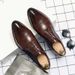 Euro Step British Style Men's Trendy Brogue Floral Business Casual Hairstylist Thick Sole Youth Small Leather Shoes Men_vogvips.com