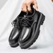 2025 Spring New Black Trendy Large Casual Men's British Business Leather Formal Work Shoes_vogvips.com