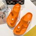 Bebealy Fashion Women Flip-flops Sandals Women EVA Flat Sandals Waterproof Beach Sandals Thick Sole Cushioned Pool Shower Shoes_vogvips.com