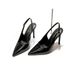 2025 Summer New Style Thin Heel Pointed Toe Backless Versatile Nude Patent Leather High Heels Fashion Korean Version_vogvips.com