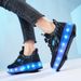 MaiSuHu Children's Boys Girls Adults Walking Double Wheel Shoes Women's Roller Skates_vogvips.com