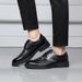 Euro Step High-End Business Formal Youth Carved Round Toe Wear-Resistant Fashion Lace-Up Comfortable Genuine Leather Breathable_vogvips.com