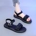 thick-soled Fairy Style Sandals Women's Outer Wear With Skirt Foreign Style Word With Beach Shoes Soft Sole_vogvips.com