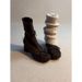 Women's Chunky Heel Ankle Boots - Side Zipper Ballet Flats With Bow Detail | Round Toe Comfort | Fall/Winter Fashion Booties_vogvips.com