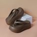 7.0CM Height-Increasing Flip-Flops For Women, Thick-Soled Summer Outdoor Fashionable Anti-Slip Beach Platform Sandals_vogvips.com