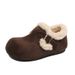 Beanie Fleece-Lined 2025 Winter Lamb Wool Loafers Women Flat Furry Cotton Shoes BK882_vogvips.com