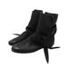 Niche Design Bow Tie Ankle Boots Women's Skinny Boots Flat Boots Short Tube Slim Strap Martin Boots Women_vogvips.com