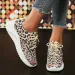 Fi Leopard Knitted Autumn Slide Walking Womens Lightweight Casual Sports Shoes Plus Size M241029_vogvips.com