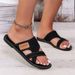 Women's Breathable Mesh Slip-On Summer Slippers with Peep Toe Non-Slip Beach Footwear_vogvips.com
