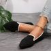 Flats Summer New Korean Style Comfortable Knit Flat Shoes Women's Shallow Large Size Loafers_vogvips.com