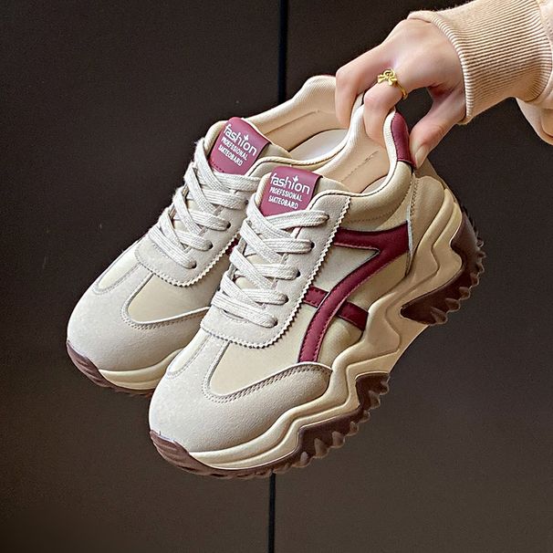 Dad Shoes Female Student Sports Running Shoes Casual Shoes Platform Height Increase_vogvips.com